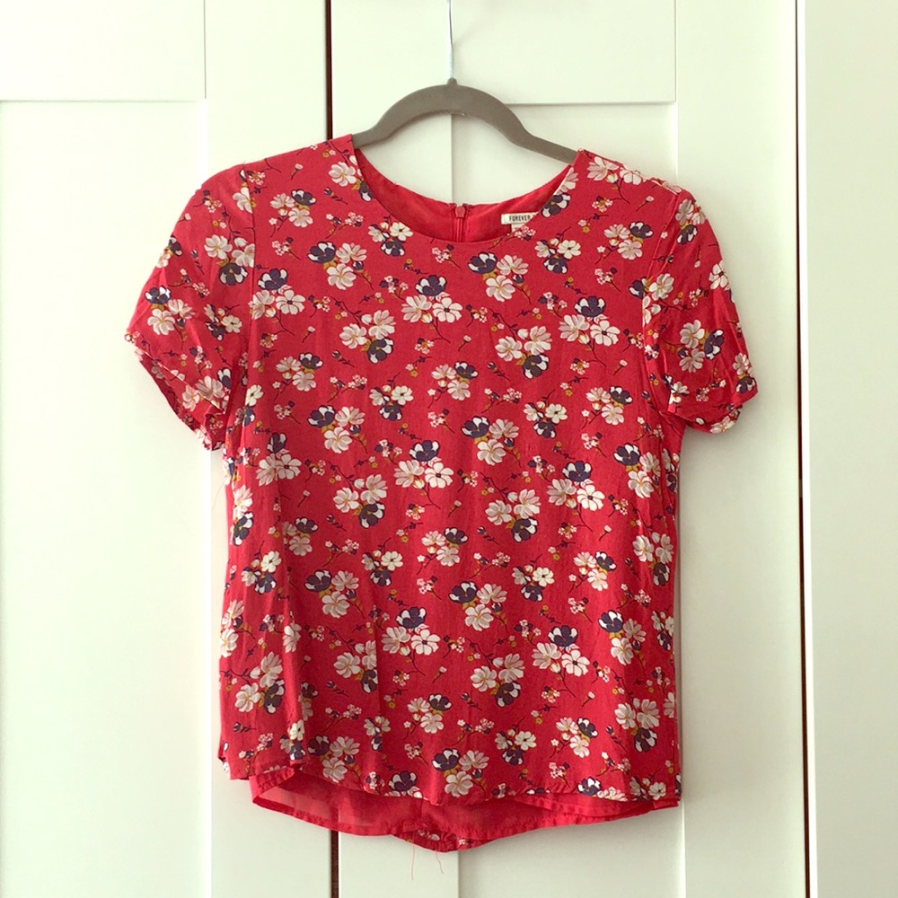 Forever 21 floral blouse
